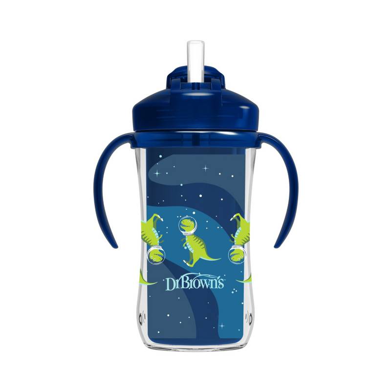 Vaso Térmico Con Pajilla 10 onzas Azul - Glam Babies GT