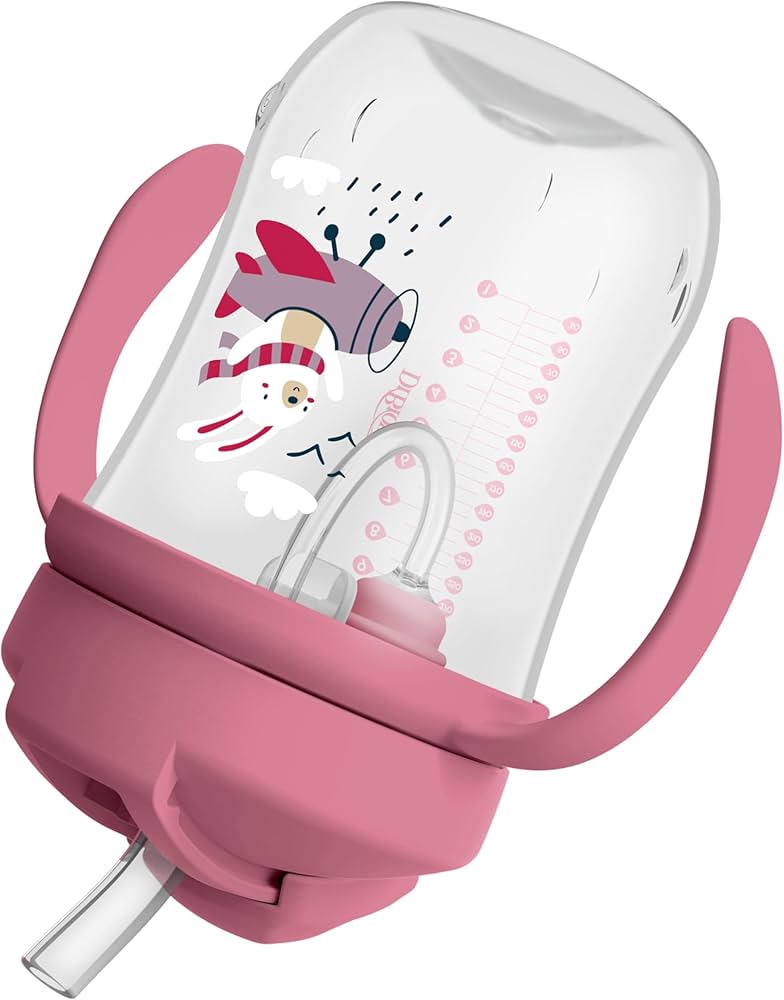 Vaso con Pajilla 9 onzas Rosado - Glam Babies GT