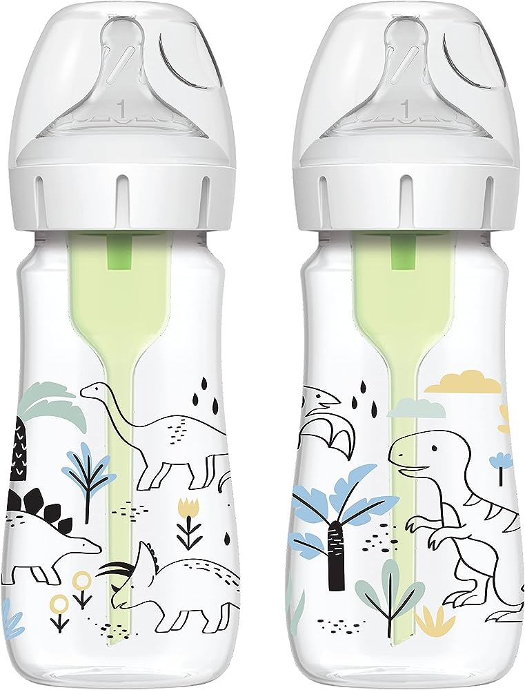 Dùo de Biberones de 9 onzas Diseño de Dinosaurio - Glam Babies GT