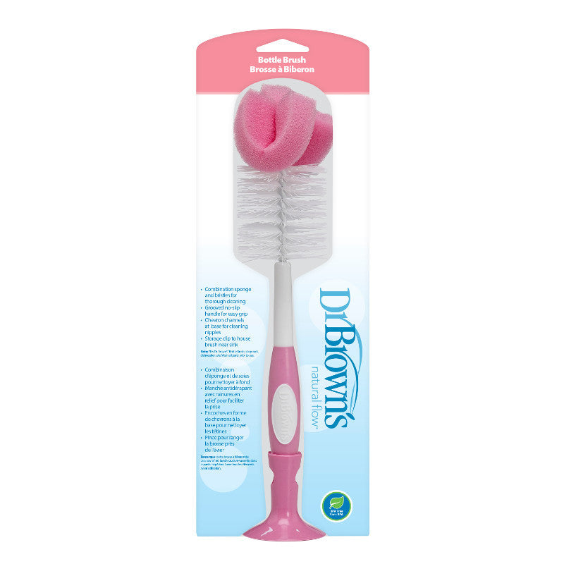 Cepillo Para Limpieza de Biberones Rosado - Glam Babies GT