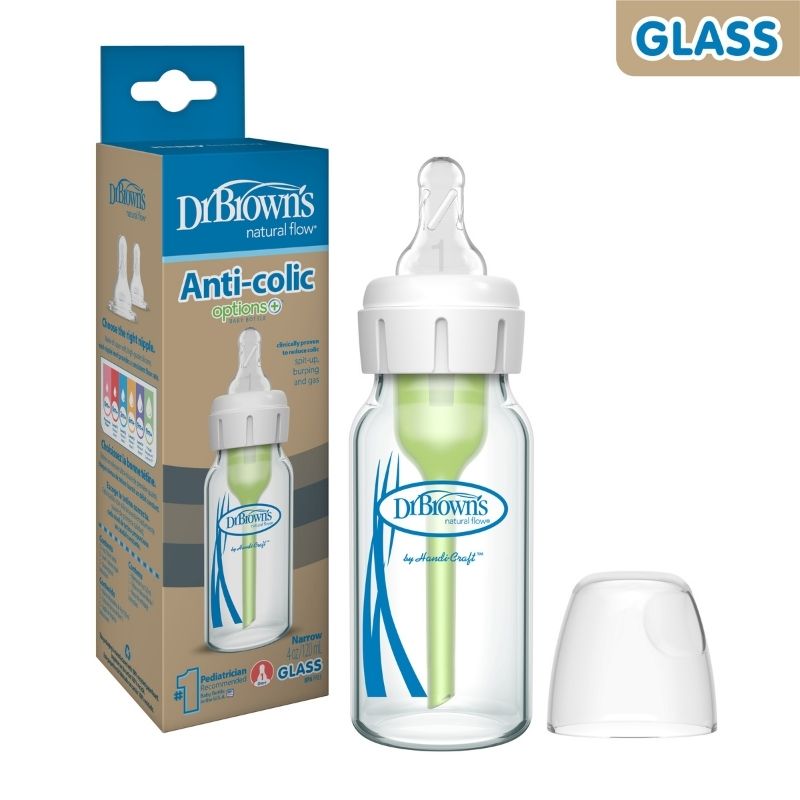 Biberón de Vidrio Cuello Delgado 4 onzas - Glam Babies GT