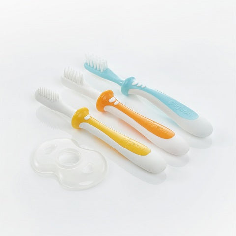 Set de Cepillos de Dientes Pigeon (6 a 18 meses) - Glam Babies GT