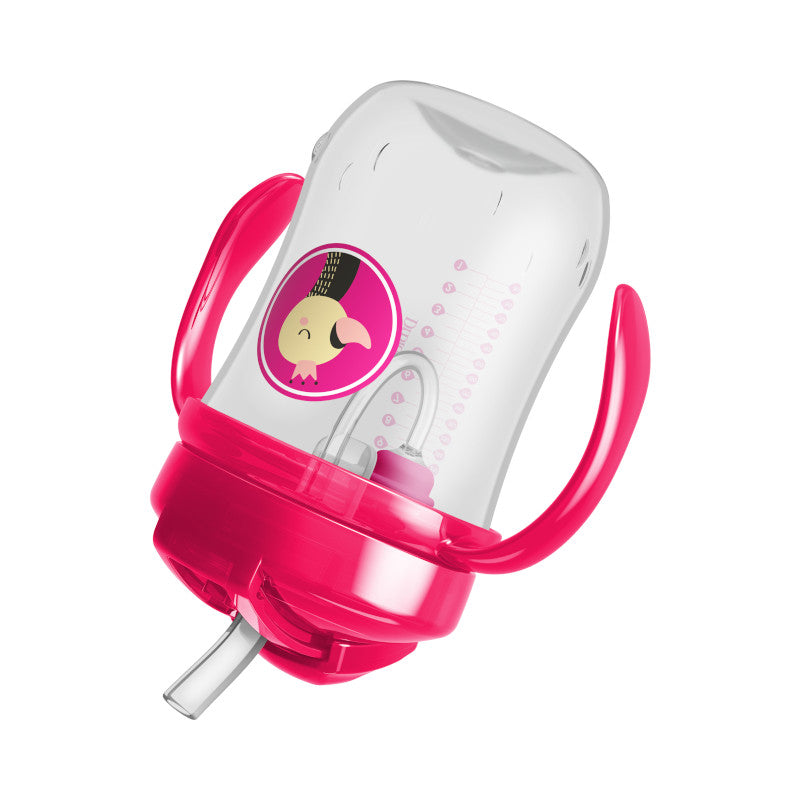 Vaso con Pajilla 9 onzas Rosado - Glam Babies GT
