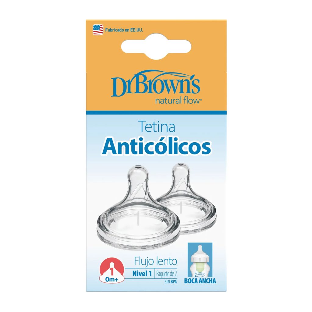 Paquete de Tetinas Cuello Ancho Nivel 1