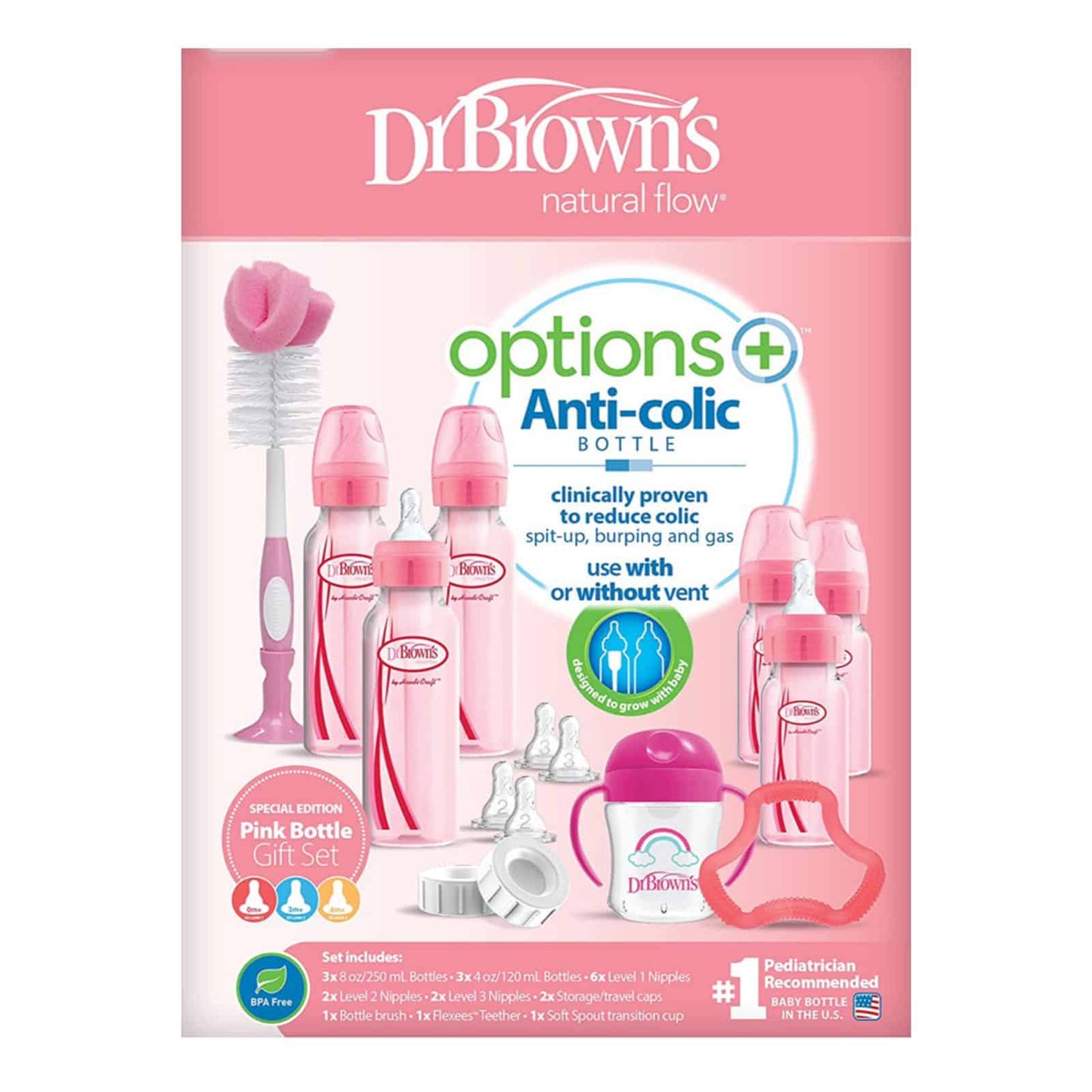 Set de biberones Edición Especial Rosa - Glam Babies GT