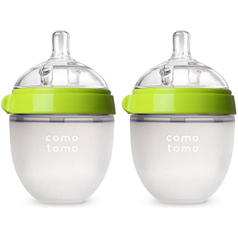 Duo de Biberones Comotomo 5 onzas Verde - Glam Babies GT