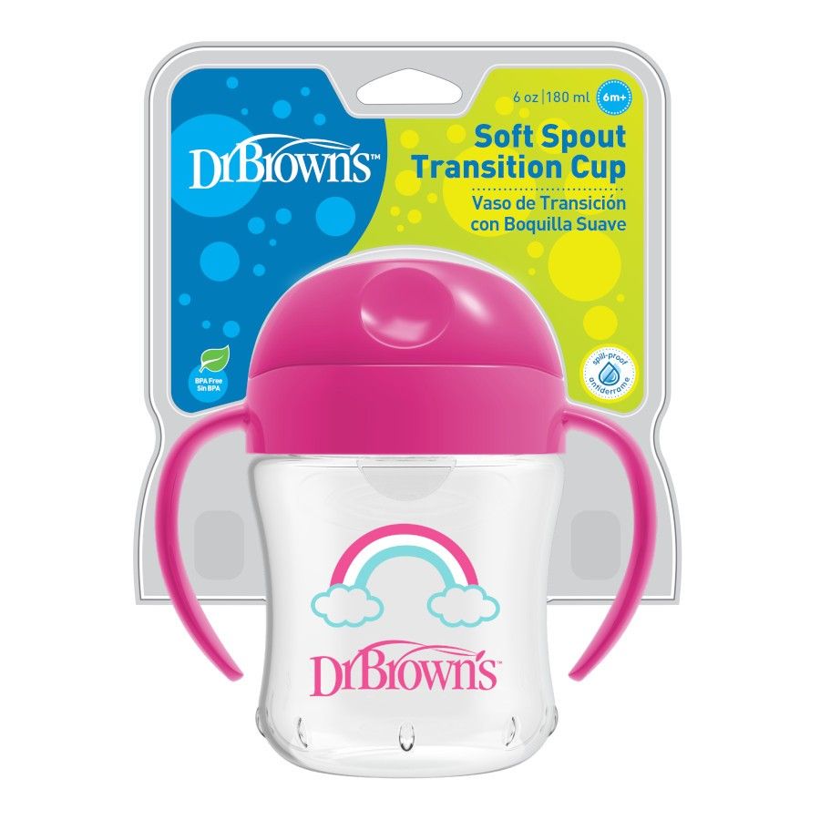 Vaso de Transición con Boquilla 6 onzas Rosado - Glam Babies GT