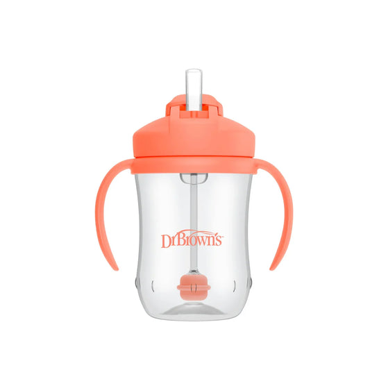 Vaso con Pajilla 9 onzas Coral - Glam Babies GT