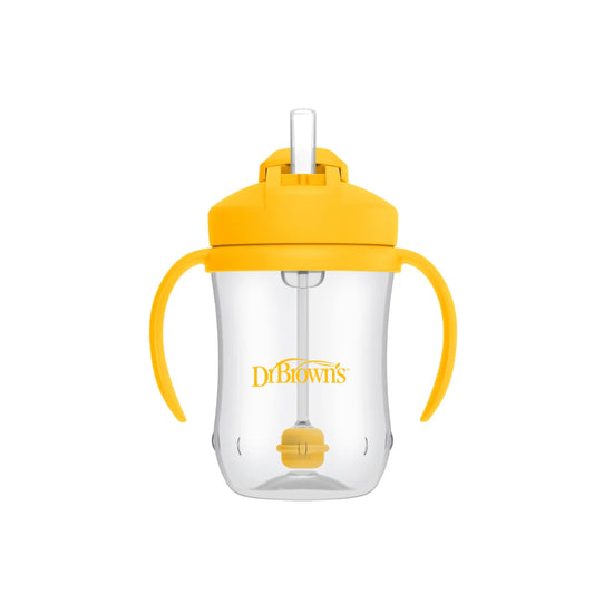 Vaso con Pajilla 9 onzas Amarillo - Glam Babies GT