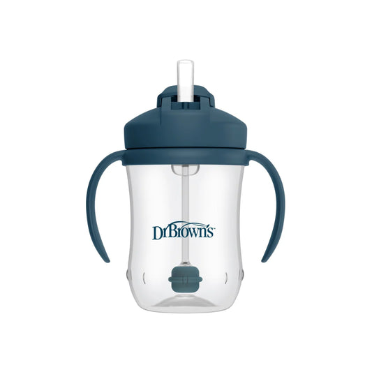 Vaso con Pajilla 9 onzas Azul marino - Glam Babies GT