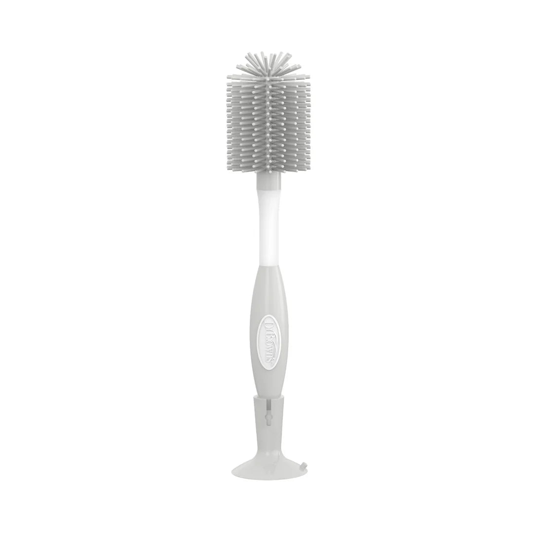 Cepillo Suave para Limpieza de Biberones y Tetinas color Gris