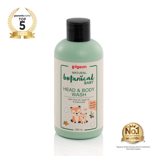 Natural Botanical Baby – Head & body Wash 200ml - Glam Babies GT