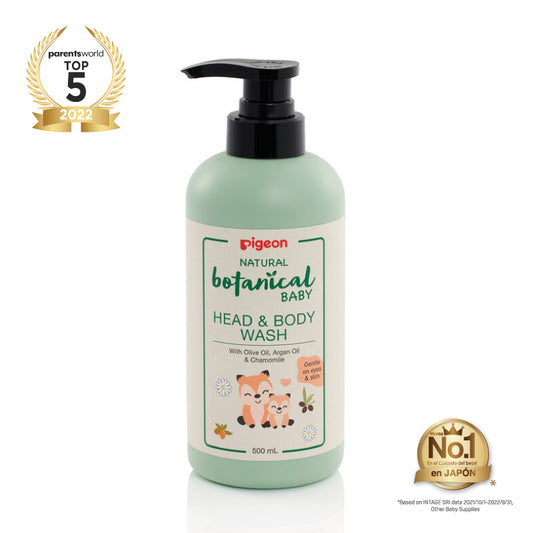 Natural Botanical Baby – Head & body Wash 500ml - Glam Babies GT