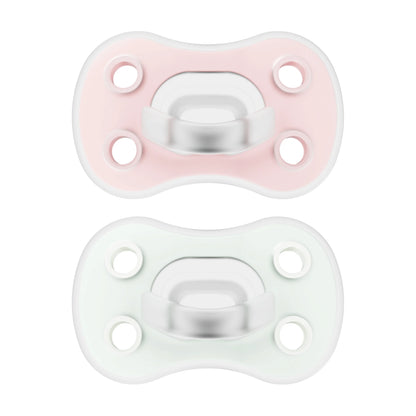 Chupete Advantage de Silicón Nivel 1  Rosa y Menta