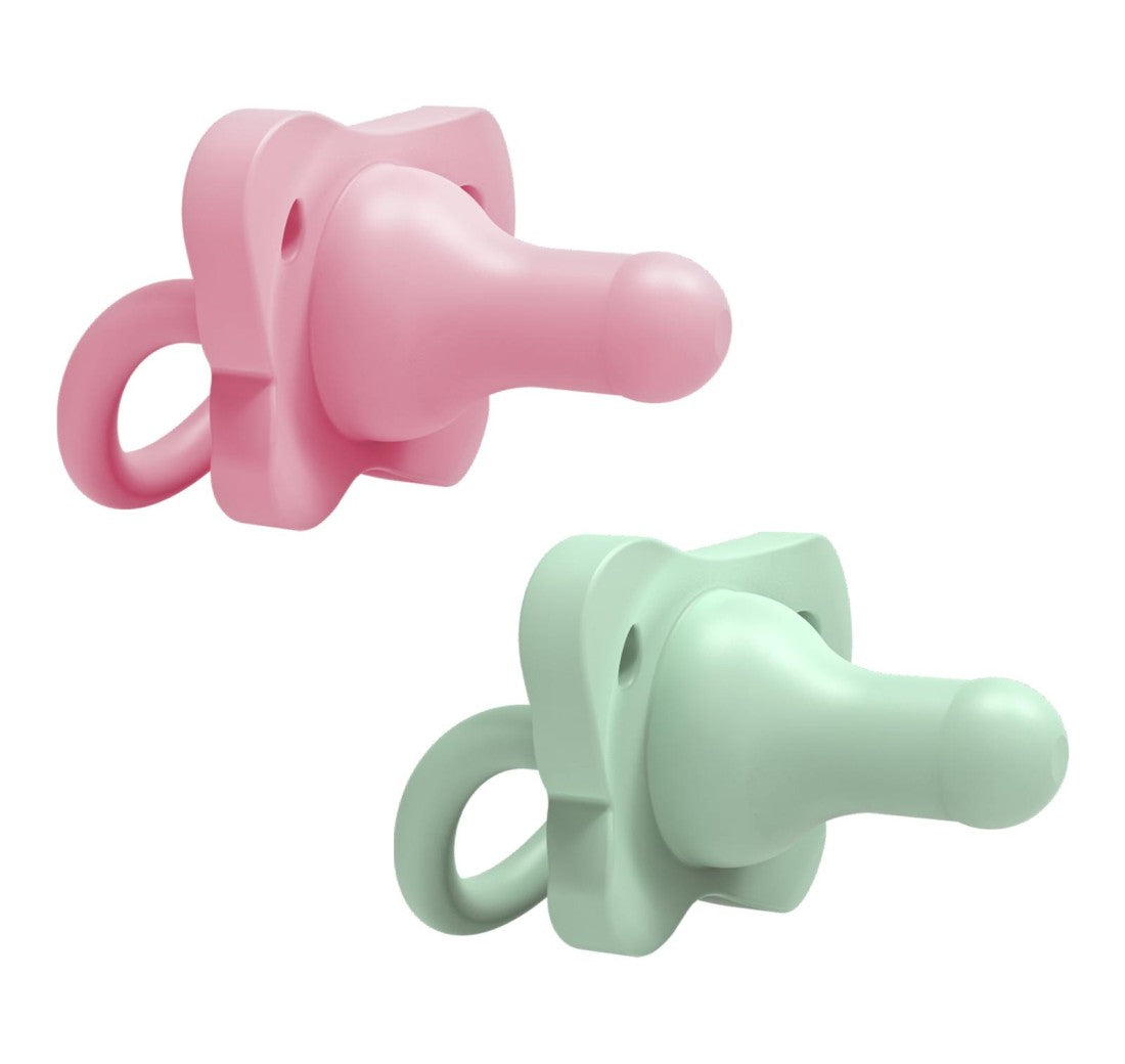Chupetes Happy Paci Rosa y Verde - Glam Babies GT