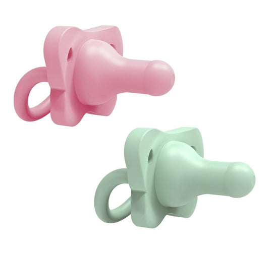 Chupetes Happy Paci Rosa y Verde - Glam Babies GT