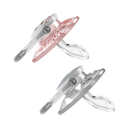 Chupete Prevent Etapa 1 Rosado y gris