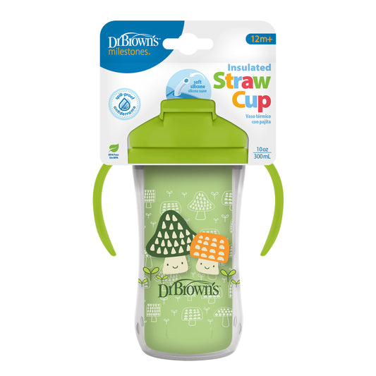Vaso Térmico Con Pajilla 10 onzas verde - Glam Babies GT