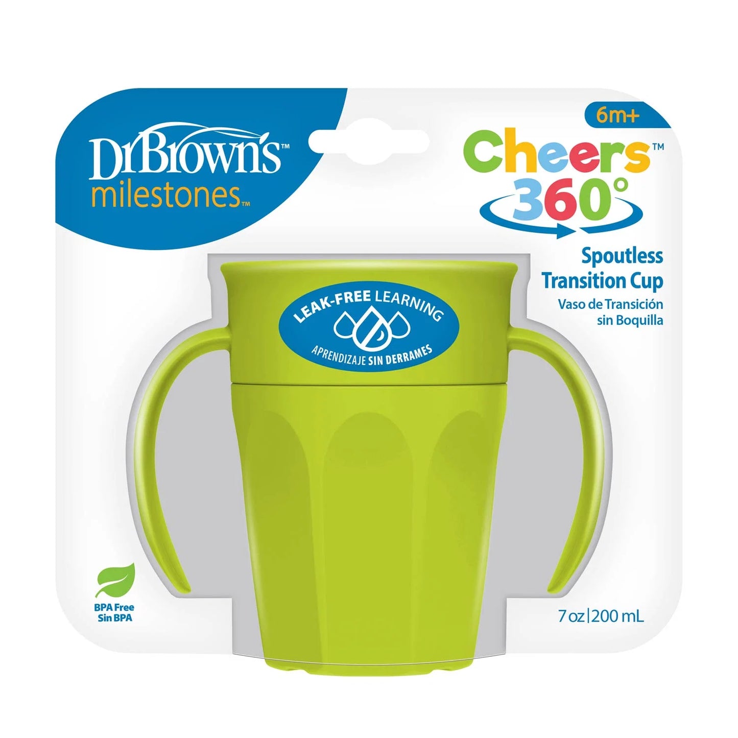 Vaso Cheers 360 de 7 onzas Color Verde