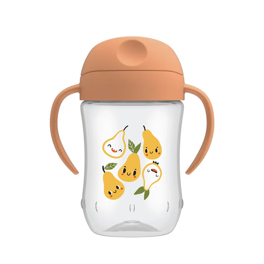 Vaso de Transición Con Boquilla 9 onzas diseño de peras