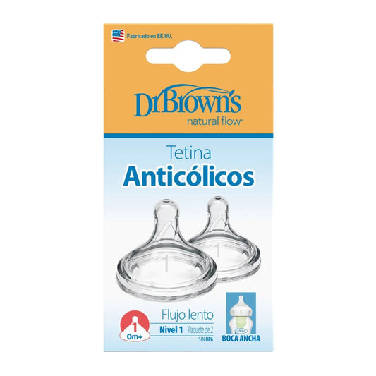 Paquete de Tetinas Cuello Ancho Nivel 1