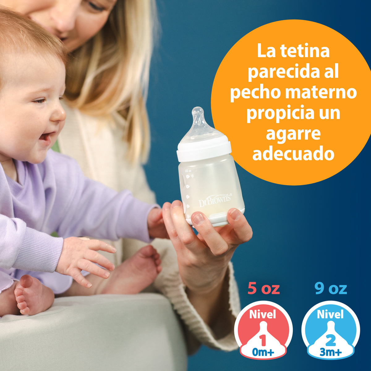 Biberón de Silicón de 9 onzas Color Blanco