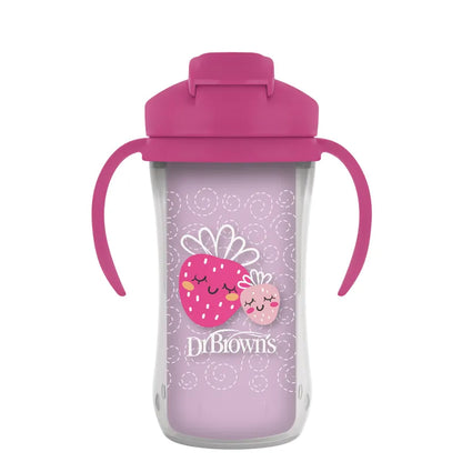 Vaso Térmico con Pajilla 10 onzas Rosado - Glam Babies GT